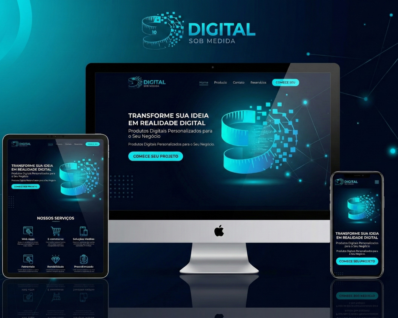 Exemplo de páginas e responsividade — Digital Sob Medida